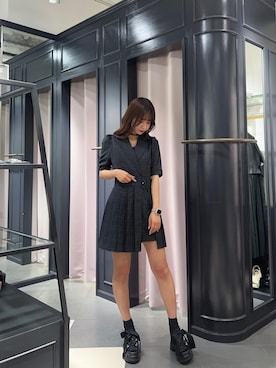 「162cm」｜「アイテム（アクセサリー）」を使った、奈緒さん（レディース・162cm）の春コーディネート