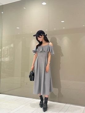 「162cm」｜「アイテム（アクセサリー）」を使った、奈緒さん（レディース・162cm）の春コーディネート