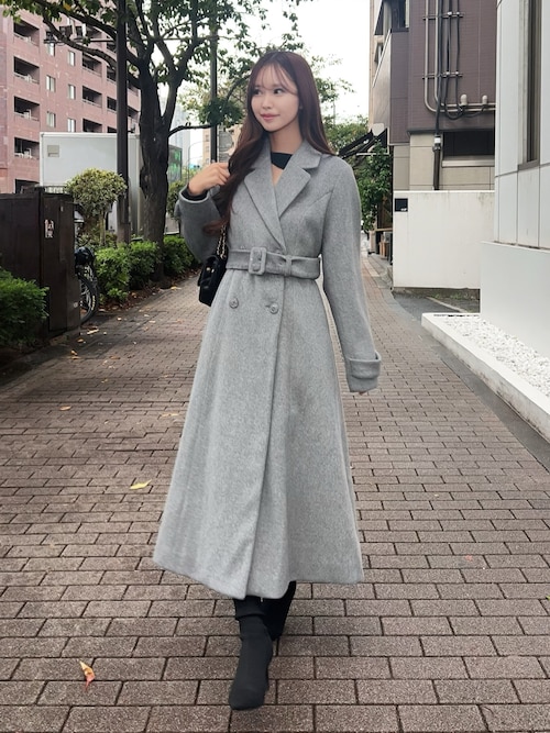 ダブルテーラードロングコート（その他アウター）｜EATME（イートミー