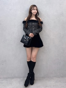 ビジューストラップミニワンピース｜イートミー（EATME）公式通販