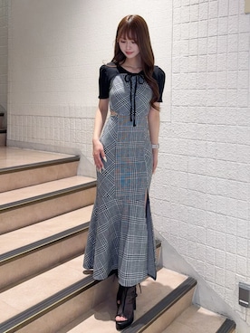 「EATME（イートミー）のアイテム」を使った、奈緒さん（レディース・162cm）の春コーディネート