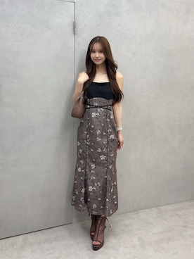 「EATME（イートミー）のアイテム（サンダル）」を使った、奈緒さん（レディース・162cm）の夏コーディネート