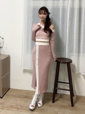 奈緒さん（レディース・162cm）の冬コーディネート