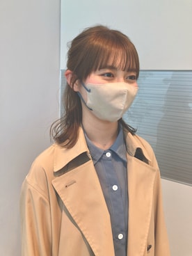 「UNIQLO（ユニクロ）のアイテム（トレンチコート）」を使った、ちひろさん（レディース・160cm）の春コーディネート