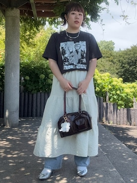 「しまむら（シマムラ）のアイテム」を使った、yuukaさん（骨格ウェーブ・レディース・154cm）の夏コーディネート