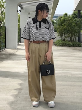 「Java（ジャバ）のアイテム」を使った、yuukaさん（レディース・154cm）の夏コーディネート