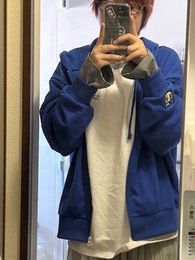 「アイテム（パーカー）」を使った、naduna1007さん（レディース・156cm）の冬コーディネート