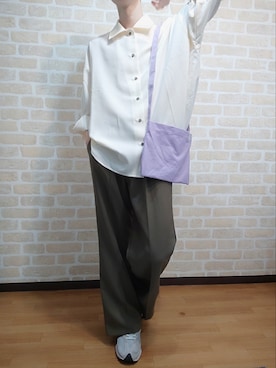 「CASPER JOHN（キャスパージョン）のアイテム（バッグ）」を使った、夕 sekiさん（メンズ・182cm）の春コーディネート