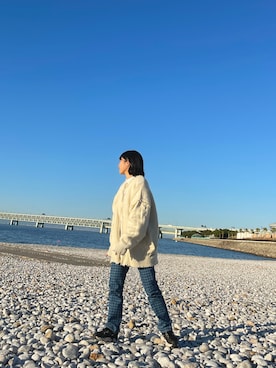 「emesuelee（エメスーリー）のアイテム」を使った、イヌキチさん（レディース・158cm）の春コーディネート
