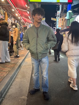 「On（オン）のアイテム」を使った、スバルさん（メンズ・165cm）の冬コーディネート
