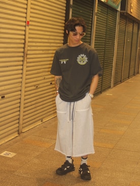 「MANASTASH（マナスタッシュ）のアイテム」を使った、スバルさん（メンズ・165cm）の夏コーディネート