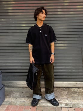 「PACKING（パッキング）のアイテム」を使った、スバルさん（メンズ・165cm）の夏コーディネート