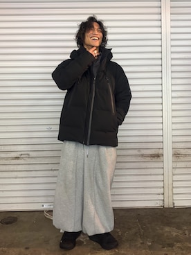 「HOKA（ホカ）のアイテム」を使った、スバルさん（メンズ・165cm）の冬コーディネート