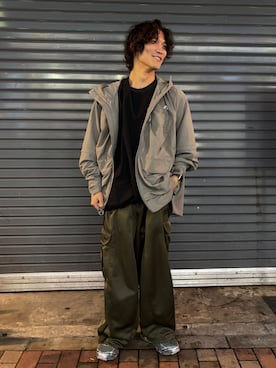 「アイテム（マウンテンパーカー）」を使った、スバルさん（メンズ・165cm）の秋コーディネート