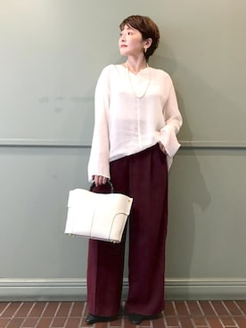 「デートコーデ」｜tomoさん（レディース・151cm・40代）の秋コーディネート