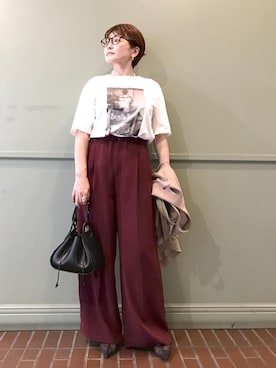 「アイテム（その他アウター）」を使った、tomoさん（レディース・151cm・40代）の秋コーディネート