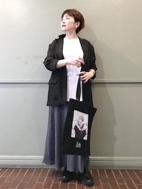 「アイテム（テーラードジャケット）」を使った、tomoさん（レディース・151cm・40代）の秋コーディネート