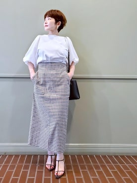 「アイテム（ハンドバッグ）」を使った、tomoさん（レディース・151cm・40代）の夏コーディネート