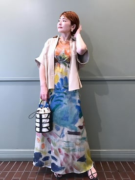 「アイテム（ワンピース/ドレス）」を使った、tomoさん（レディース・151cm・40代）の夏コーディネート