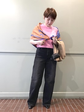 「アイテム（テーラードジャケット）」を使った、tomoさん（レディース・151cm・40代）の秋コーディネート