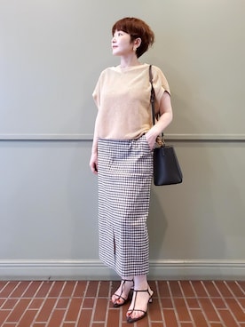 「アイテム（ハンドバッグ）」を使った、tomoさん（レディース・151cm・40代）の夏コーディネート