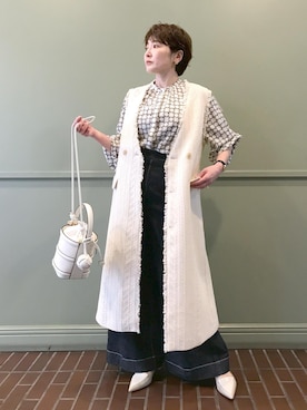 「アイテム（ハンドバッグ）」を使った、tomoさん（レディース・151cm・40代）の春コーディネート