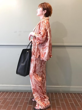 「アイテム（トートバッグ）」を使った、tomoさん（レディース・151cm・40代）の夏コーディネート