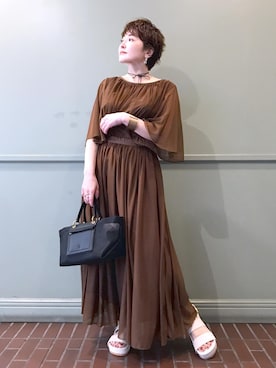 「4色展開」｜tomoさん（レディース・151cm）の春コーディネート