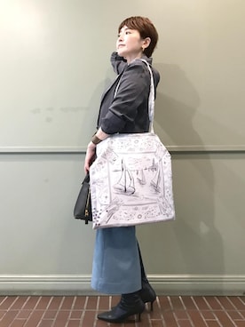 「アイテム（ジャケット/アウター）」を使った、tomoさん（レディース・151cm・40代）の秋コーディネート