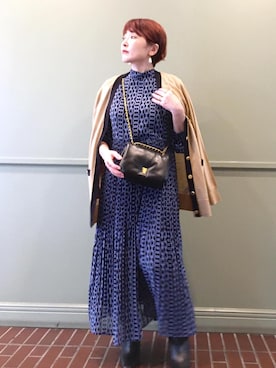 「アイテム（ワンピース/ドレス）」を使った、tomoさん（レディース・151cm・40代）の秋コーディネート