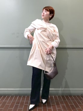 「アイテム（ハンドバッグ）」を使った、tomoさん（レディース・151cm・40代）の夏コーディネート