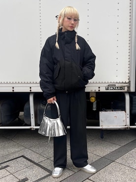 「アイテム（ダウンジャケット/コート）」を使った、MIKIさん（レディース・167cm）の秋コーディネート