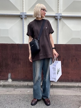 「ポケットＴシャツ」｜MIKIさん（レディース・167cm）の秋コーディネート