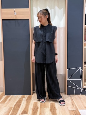 「Samansa Mos2 blue（サマンサモスモスブルー）のアイテム」を使った、桜子さん（レディース・164cm）の秋コーディネート