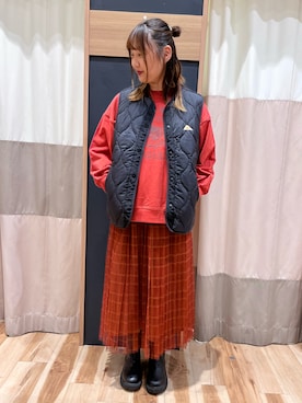 「Samansa Mos2（サマンサ モスモス）のアイテム（ジャケット/アウター）」を使った、桜子さん（レディース・164cm）の秋コーディネート