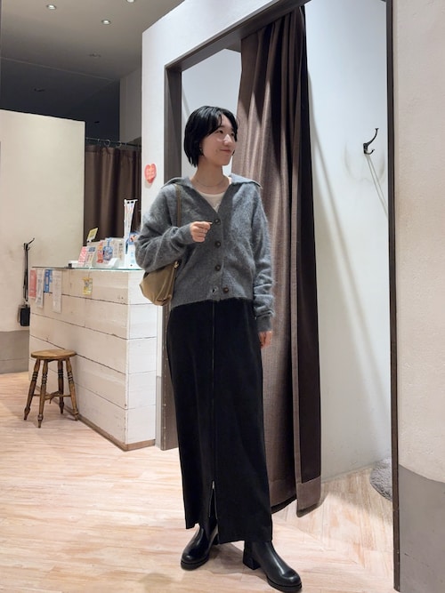 スエードジップスカート（スカート）｜CAPRICIEUX LE'MAGE（カプリ