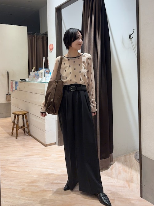 即購入OK ！カプリシュレマージュ　2WAYモノグラムシアーTシャツ 前後2WAY】2WAYモノグラムシアーTシャツ（Tシャツ/カットソー