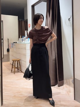 「アイテム（パンプス）」を使った、tasaka yunaさん（レディース・161cm）の夏コーディネート
