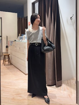 「グレーコーデ」｜tasaka yunaさん（レディース・161cm）の夏コーディネート