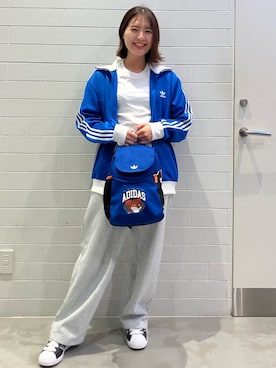 「アイテム（ジャージ）」を使った、NMさん（レディース・163cm）の夏コーディネート