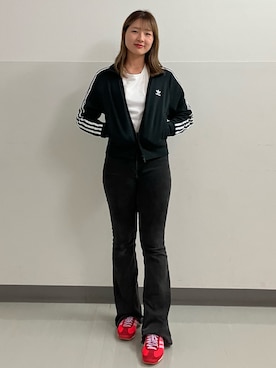 「ニットトップス」｜「アイテム（ジャケット/アウター）」を使った、NMさん（レディース・163cm）の夏コーディネート