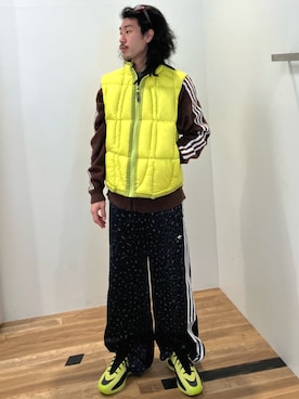 「アイテム（ジャージ）」を使った、SKさん（メンズ・170cm）の冬コーディネート