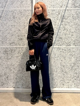 「アイテム（ジャージ）」を使った、STさん（レディース・153cm）の秋コーディネート