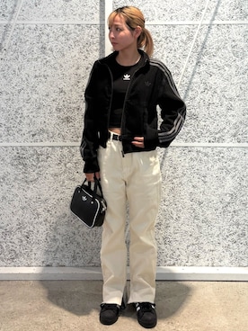 「アイテム（デニムジャケット）」を使った、STさん（レディース・153cm）の夏コーディネート