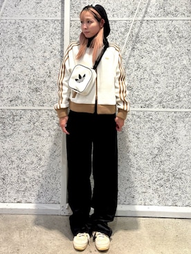 「アイテム（ジャージ）」を使った、STさん（レディース・153cm）の冬コーディネート