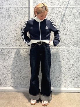 「アイテム（ジャージ）」を使った、STさん（レディース・153cm）の秋コーディネート
