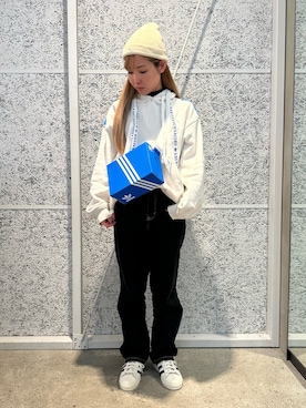 「クセニア・シュナイダー」｜「アイテム（帽子）」を使った、STさん（レディース・153cm）の冬コーディネート