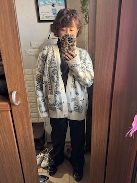 「no brand（ノーブランド）のアイテム（パンツ）」を使った、shiho511212さん（レディース・152cm）の冬コーディネート