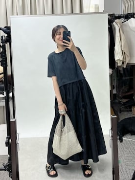 「EVOL（イーボル）のアイテム」を使った、chiiさん（レディース・162cm）の夏コーディネート