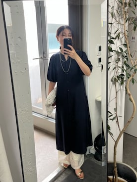 「EVOL（イーボル）のアイテム」を使った、chiiさん（レディース・162cm）の夏コーディネート
